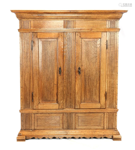 Antique solid oak cabinet