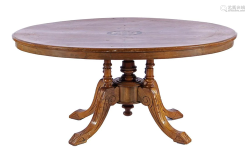 Oval coffee table