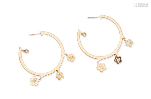 Boodles: Pair of diamond-set 'Blossom' earrings