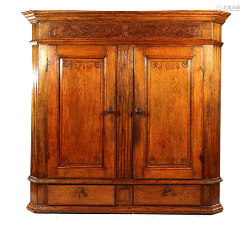 Antique oak cabinet