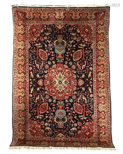 Oriental hand-knotted carpet