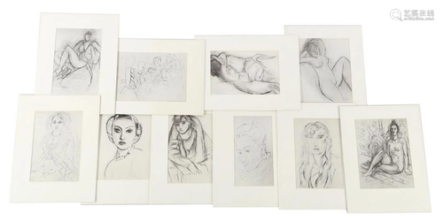 10 various lithographs