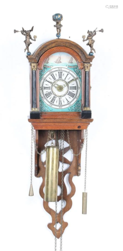 Clock in oak case