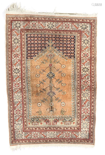 Oriental hand-knotted carpet