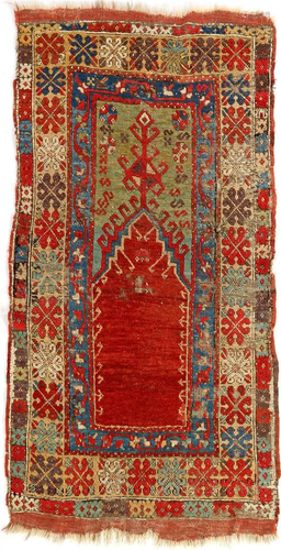 Antique Islamic prayer rug