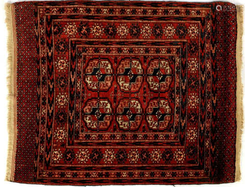 Hand-knotted wool carpet