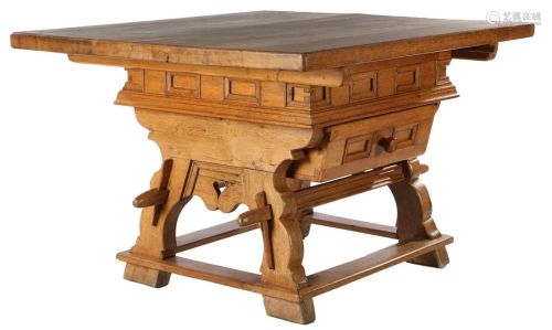Solid oak with pine pay table