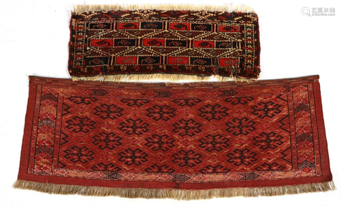 Two antique tribal rugs