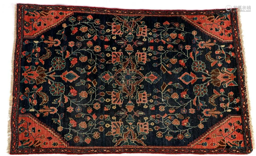 Hand-knotted wool carpet