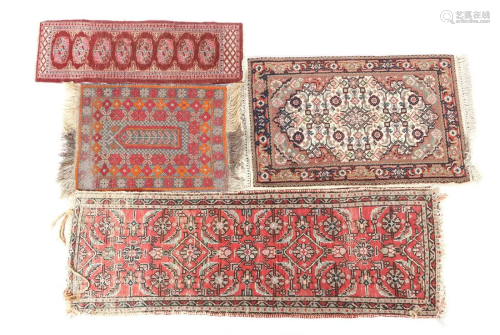 4 hand-knotted carpets
