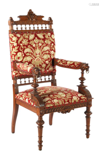 Very beautifully decorated armchair