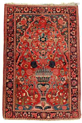 Oriental hand-knotted carpet