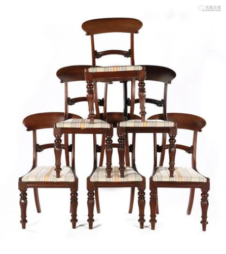 6 mahogany chairs
