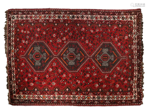 Oriental hand-knotted carpet