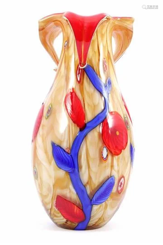 Colored flower vase