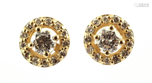 Gold ear studs