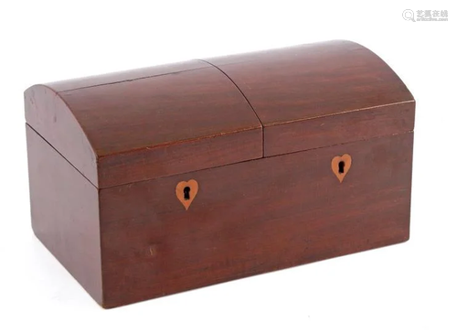 Mahogany tea chest