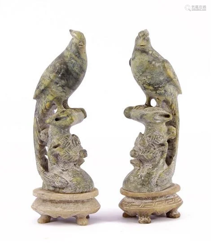 2 soapstone figurines