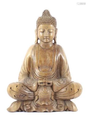 Wooden carved statue