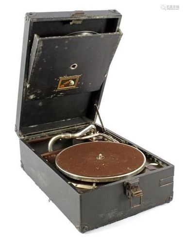 Old suitcase gramophone