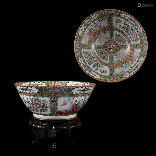 Chinese Cantonese porcelain bowl