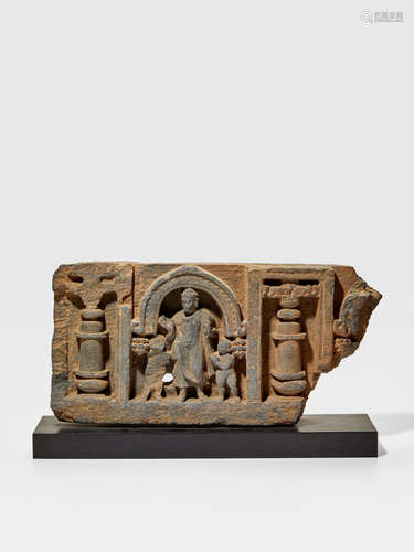 A SCHIST PANEL WITH BUDDHA ANCIENT REGION OF GANDHARA, 2ND/3RD CENTURY