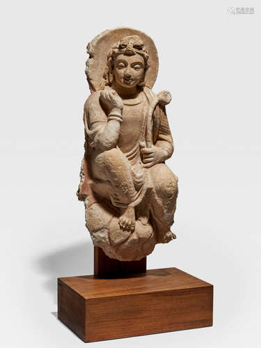 A STUCCO FIGURE OF AVALOKITESHVARA ANCIENT REGION OF GANDHARA, 4TH/5TH CENTURY