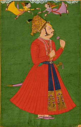 A PORTRAIT OF ANAND SINGH OF INDERGARH BUNDI, CIRCA 1780