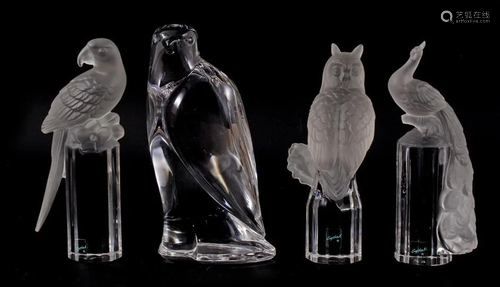 3 Goebel crystal animal figures