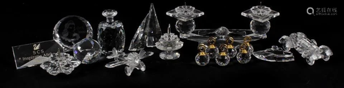 Collection of Swarovski crystal objects