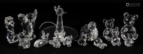 5 Swarovski crystal figures