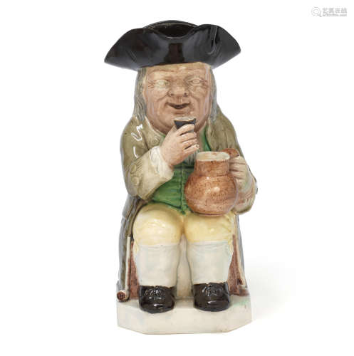 A Wood family Toby jug of 'Mould 51' type, circa 1785-90