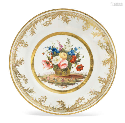 A Swansea plate, circa 1815-17