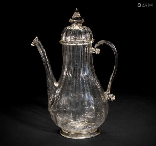 A Spanish ewer or sprinkler, early 18th century