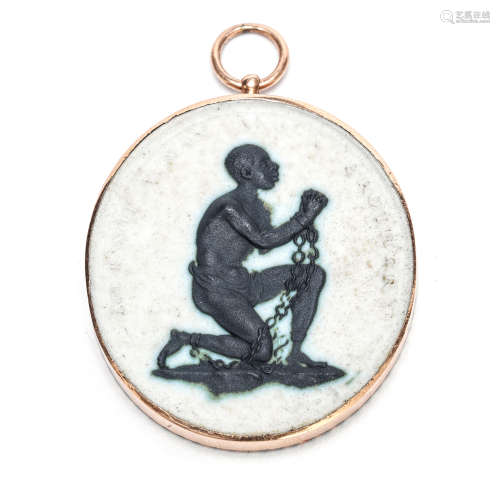 A Wedgwood anti-slavery medallion, circa 1790
