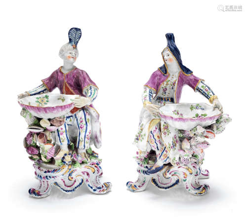 A pair of Bow sweetmeat figures, circa 1768-70