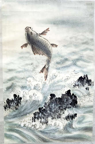 佚名 魚躍圖