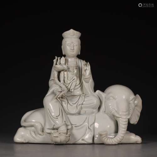 A Dehua-Type Porcelain Statue
