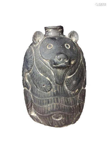 A Pottery Bear Shaped Pot