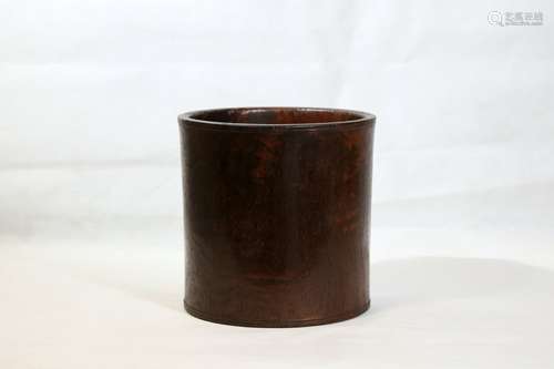 A Huanghuali Brush Pot