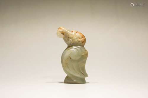 A Jade Carving Of Bird