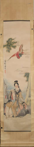 A Chinese Figure Painting, Ren Bonian Mark