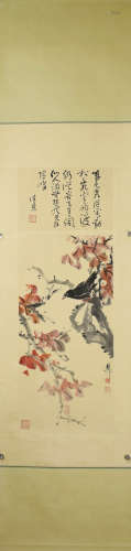 A Chinese Flower&bird Painting, Xie Zhiliu Mark