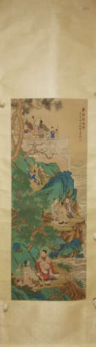 A Chinese Celestial being Painting, Huang Shanshou Mark
