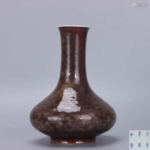 A Chinese Fancy Glaze Porcelain Flask