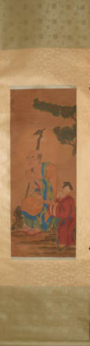 A Chinese Arhat Painting, Su Hanchen Mark