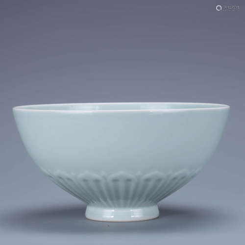 A Chinese Cyan Glazed Porcelain Bowl