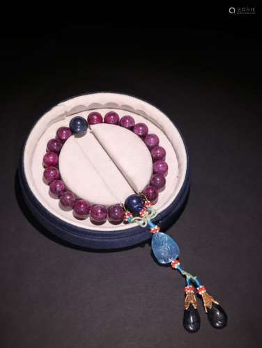 A Chinese Ruby Bracelet