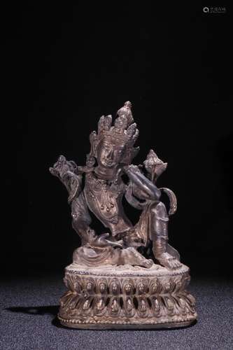 A Chinese Bronze Guanyin Statue