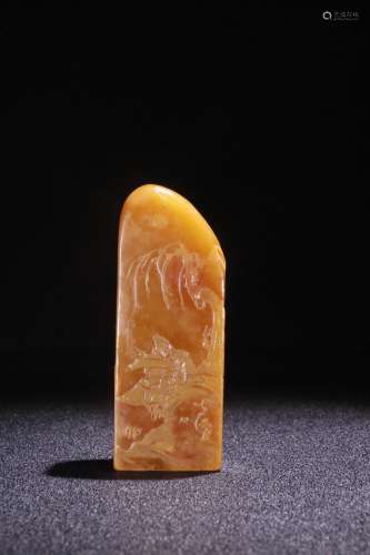 A Chinese Tianhuang Stone Seal Of Story